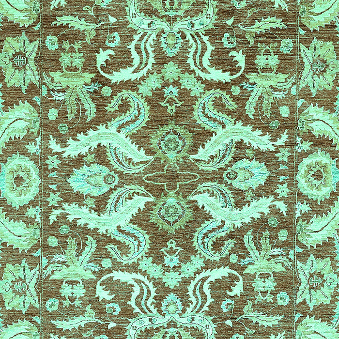 Machine Washable Abstract Turquoise Modern Area Rugs, wshabs339turq