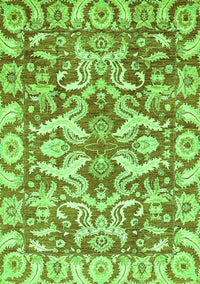 Abstract Green Modern Rug, abs339grn