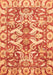 Machine Washable Abstract Orange Modern Area Rugs, wshabs339org