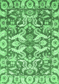 Abstract Emerald Green Modern Rug, abs339emgrn