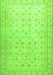 Machine Washable Oriental Green Traditional Area Rugs, wshabs33grn