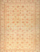 Machine Washable Abstract Orange Rug, wshabs33