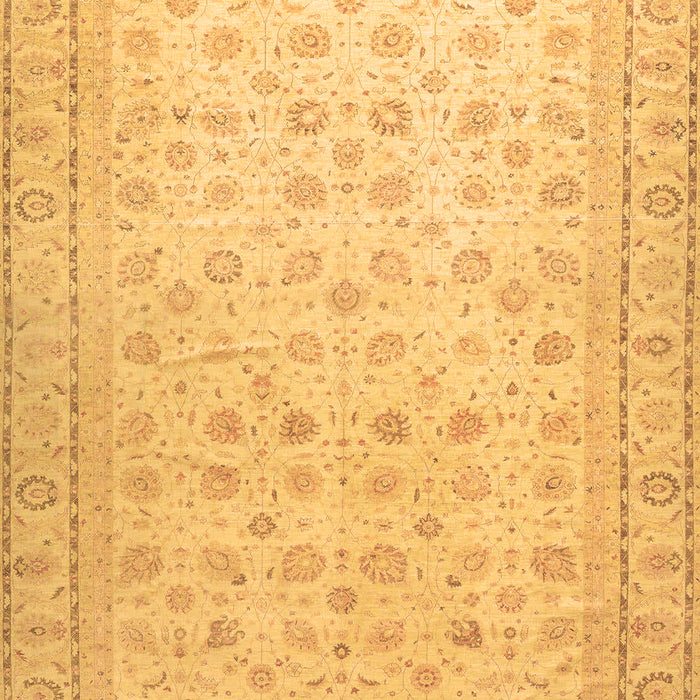 Machine Washable Oriental Brown Traditional Rug, wshabs33brn
