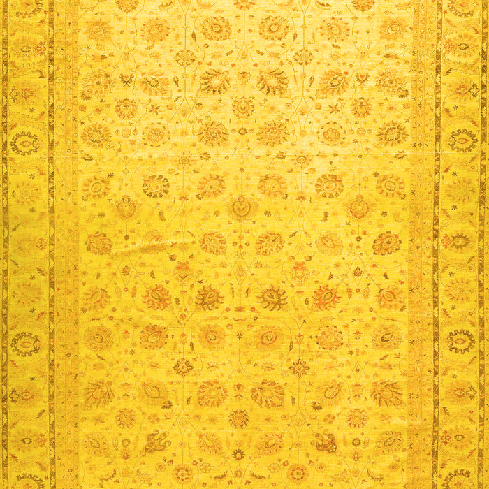 Oriental Yellow Traditional Rug, abs33yw