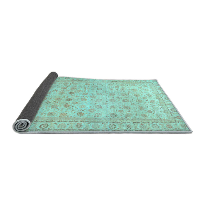 Sideview of Oriental Light Blue Traditional Rug, abs33lblu