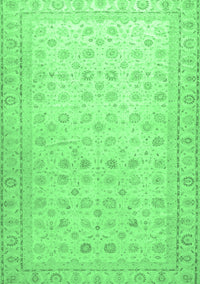 Oriental Emerald Green Traditional Rug, abs33emgrn