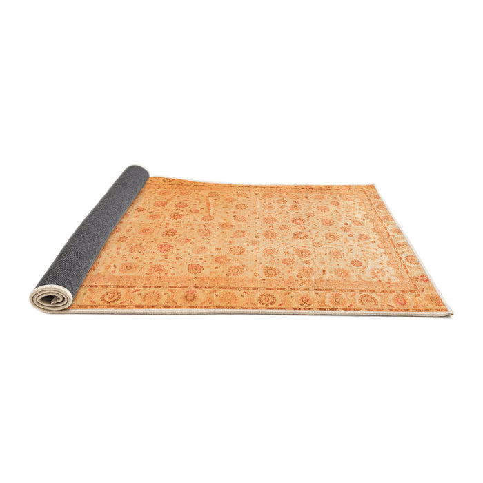 Sideview of Oriental Orange Traditional Rug, abs33org