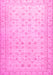 Machine Washable Oriental Pink Traditional Rug, wshabs33pnk