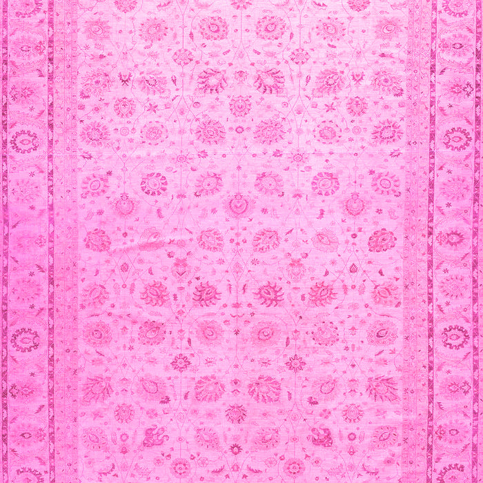 Machine Washable Oriental Pink Traditional Rug, wshabs33pnk