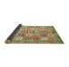 Sideview of Abstract Saddle Brown Modern Rug, abs340