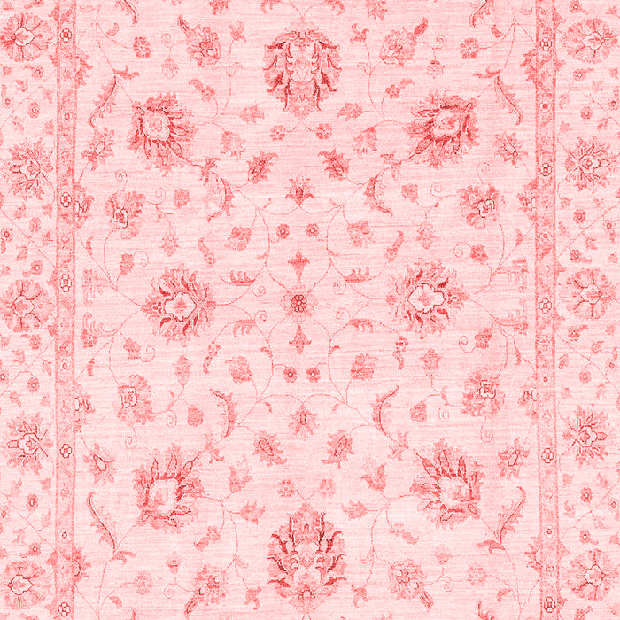 Machine Washable Oriental Red Modern Rug, wshabs3400red