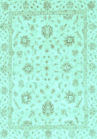 Oriental Light Blue Modern Rug, abs3400lblu