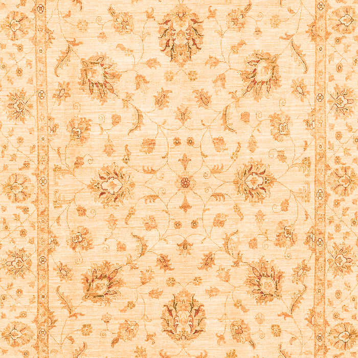 Machine Washable Oriental Orange Modern Area Rugs, wshabs3400org