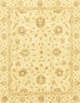 Abstract Mustard Yellow Oriental Rug, abs3400