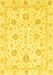 Machine Washable Oriental Yellow Modern Rug, wshabs3400yw