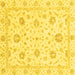 Square Oriental Yellow Modern Rug, abs3400yw