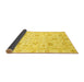 Sideview of Oriental Yellow Modern Rug, abs3400yw