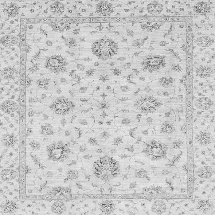 Square Machine Washable Oriental Gray Modern Rug, wshabs3400gry