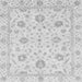 Square Machine Washable Oriental Gray Modern Rug, wshabs3400gry