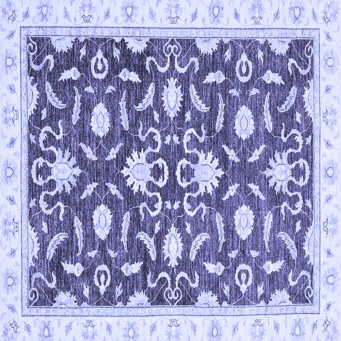 Square Oriental Blue Modern Rug, abs3401blu