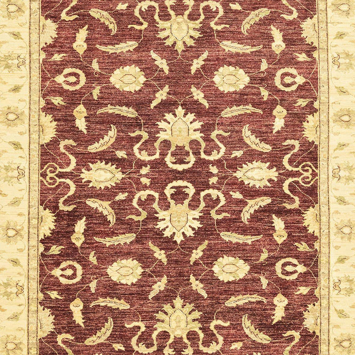 Machine Washable Abstract Mustard Yellow Rug, wshabs3401