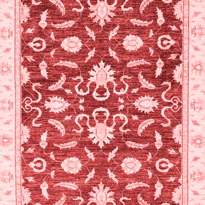 Machine Washable Oriental Red Modern Rug, wshabs3401red