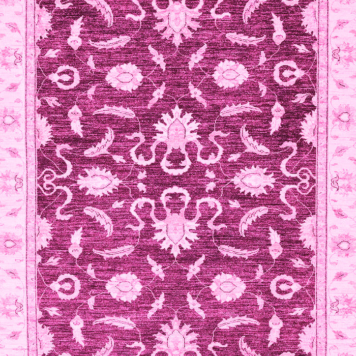 Machine Washable Oriental Pink Modern Rug, wshabs3401pnk