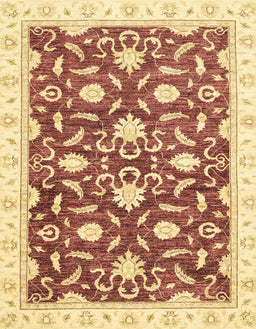 Abstract Mustard Yellow Oriental Rug, abs3401