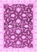 Machine Washable Oriental Purple Modern Area Rugs, wshabs3401pur