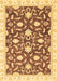 Machine Washable Oriental Brown Modern Rug, wshabs3401brn