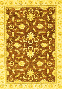 Oriental Yellow Modern Rug, abs3401yw