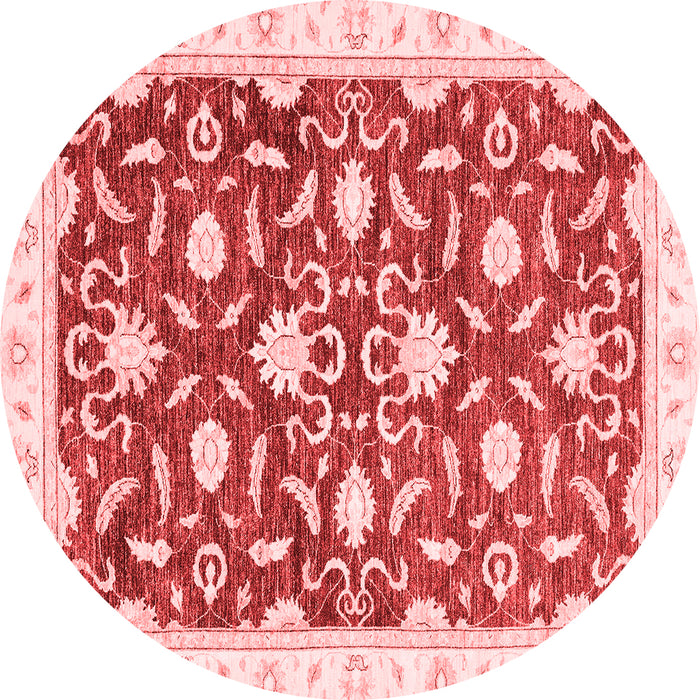 Machine Washable Oriental Red Modern Rug, wshabs3401red