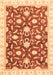 Oriental Orange Modern Rug, abs3401org