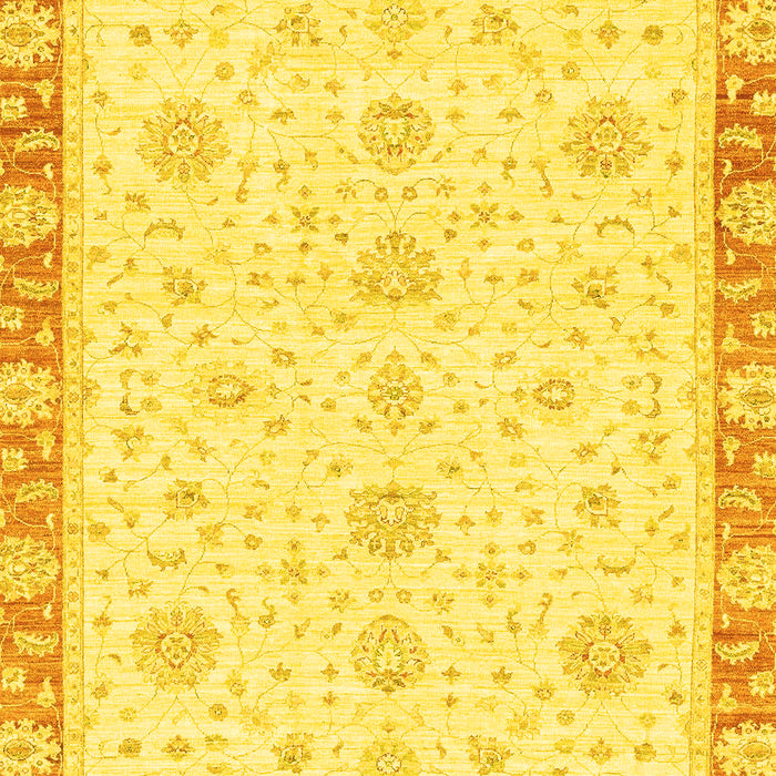 Oriental Yellow Traditional Rug, abs3402yw