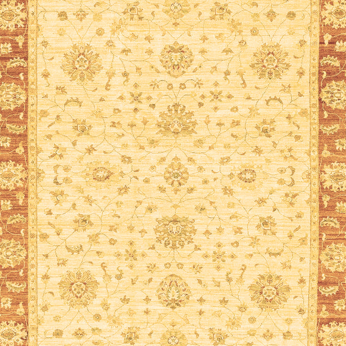 Machine Washable Oriental Brown Traditional Rug, wshabs3402brn