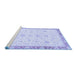 Sideview of Machine Washable Oriental Blue Traditional Rug, wshabs3402blu