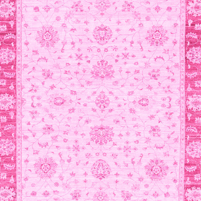 Machine Washable Oriental Pink Traditional Rug, wshabs3402pnk