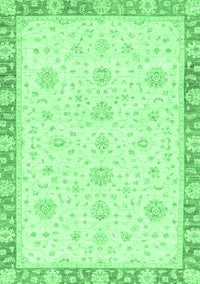 Oriental Emerald Green Traditional Rug, abs3402emgrn