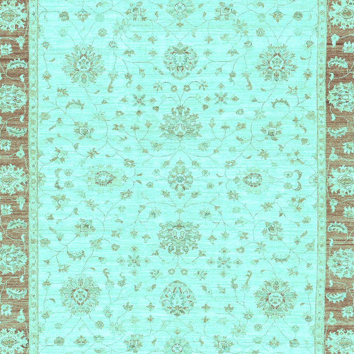 Oriental Light Blue Traditional Rug, abs3402lblu