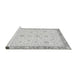 Sideview of Machine Washable Oriental Gray Traditional Rug, wshabs3402gry