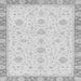 Square Machine Washable Oriental Gray Traditional Rug, wshabs3402gry