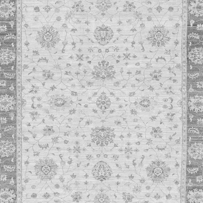 Machine Washable Oriental Gray Traditional Rug, wshabs3402gry