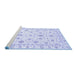 Sideview of Machine Washable Oriental Blue Traditional Rug, wshabs3403blu