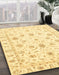 Machine Washable Abstract Sun Yellow Rug in a Family Room, wshabs3403