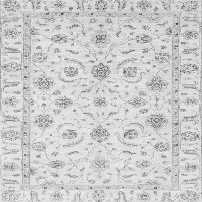 Square Oriental Gray Traditional Rug, abs3403gry