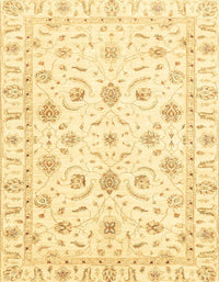 Machine Washable Abstract Sun Yellow Rug, wshabs3403