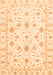 Machine Washable Oriental Orange Traditional Area Rugs, wshabs3403org