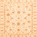 Square Machine Washable Oriental Orange Traditional Area Rugs, wshabs3403org