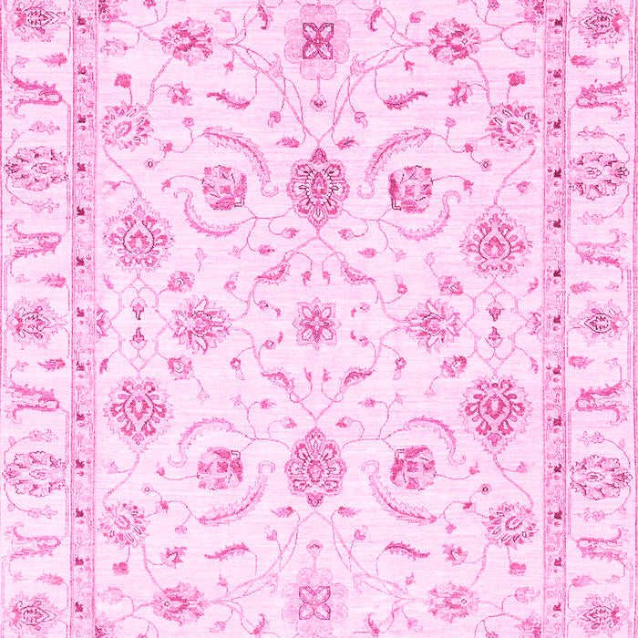 Machine Washable Oriental Pink Traditional Rug, wshabs3403pnk