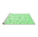 Sideview of Machine Washable Oriental Emerald Green Traditional Area Rugs, wshabs3403emgrn